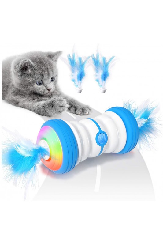 Elektrinis besisukantis žaislas katėms