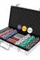 Pokerio žaidimas lagamine, 300 žetonų