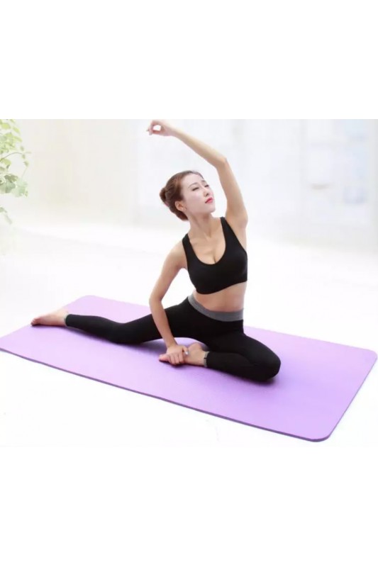 Yoga kilimėlis, storis 1cm- violetinis