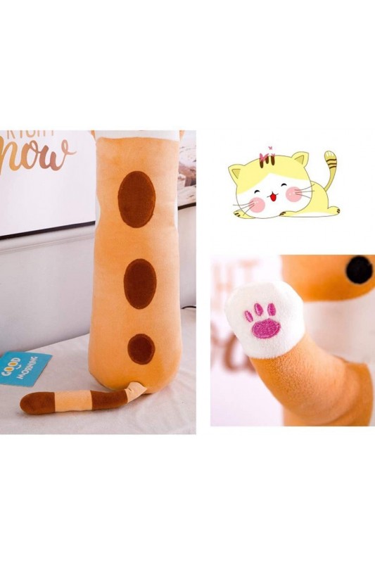 Pliušinis žaislas katinas rudas, 70 cm