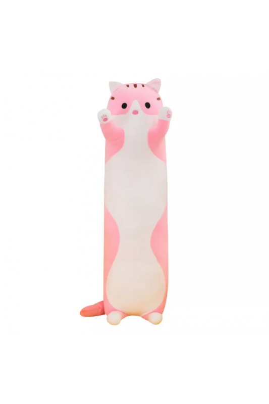 Pliušinis žaislas katinas rožinis, 50 cm